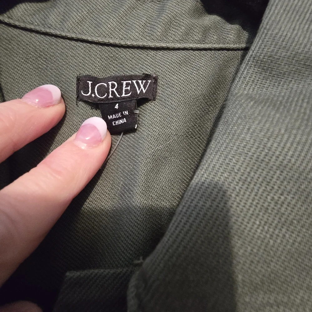 J. Crew Green Polo Collar Short Sleeve Dress‎